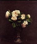Henri Fantin-Latour White Roses painting